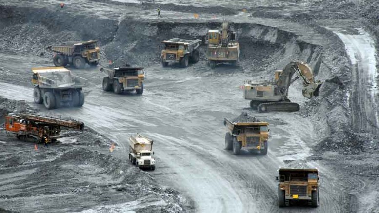 Mining activity in the pit at Centerra Gold's Kumtor gold mine in Kyrgyzstan, 60 km north of the Chinese border. Source: Centerra Gold