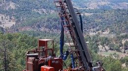 A drill rig at Paramount Gold and Silver's San Miguel gold-silver project in northern Mexico. Source: Paramount Gold and Silver