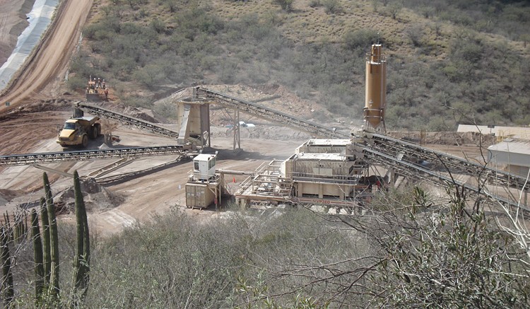 Crushing equipment at SilverCrest Mines' Santa Elena silver-gold mine in Mexico. Source: SilverCrest Mines