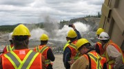Wesdome employees supervise the development of the Mishi open-pit mine in Ontario. Source: Wesdome Gold Mines