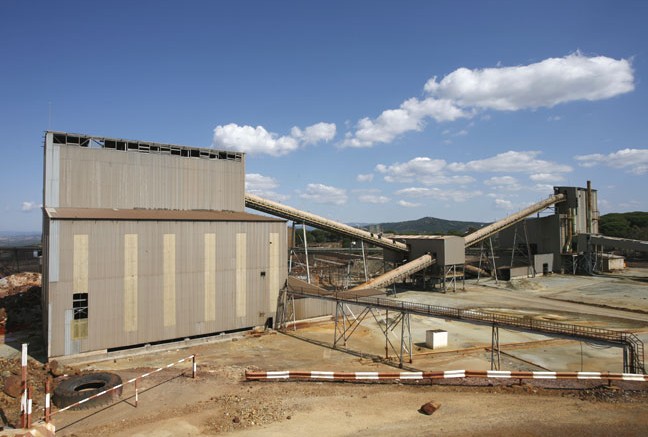 Processing facilities at EMED's Rio Tinto copper project  in southern Spain. Source: EMED Mining