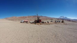 Drilling equipment at Lumina's Taca Taca project in Argentina. Source: Lumina Copper