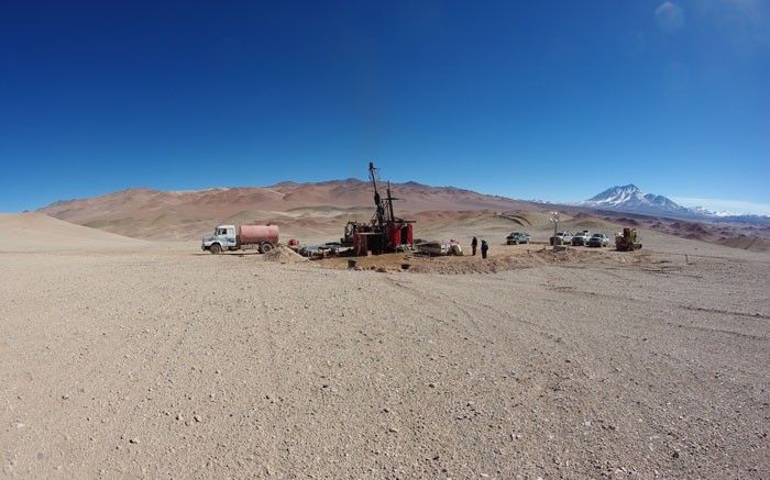 Drilling equipment at Lumina's Taca Taca project in Argentina. Source: Lumina Copper