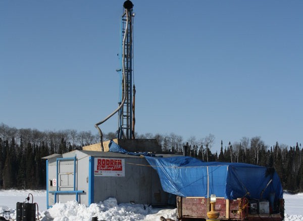 A drill rig at Gold Canyon Resources' Springpole gold project in northwestern Ontario. Source: Gold Canyon Resources