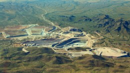 An aerial view of AuRico Gold's El Chanate gold mine in Sonora, Mexico. Source: AuRico Gold