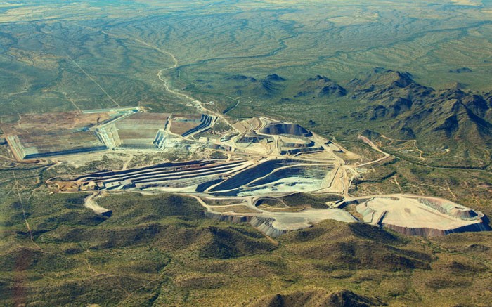 An aerial view of AuRico Gold's El Chanate gold mine in Sonora, Mexico. Source: AuRico Gold