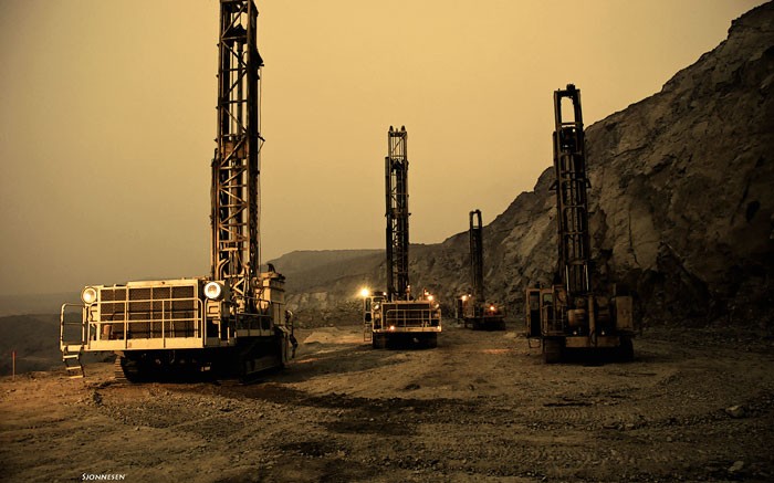 Drills at Capstone's Minto project in the Yukon. Source: Capstone Mining