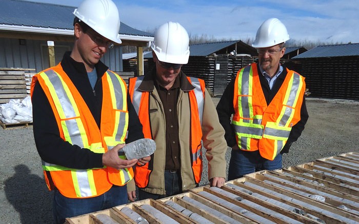 From left to right: Rainy Resources' Kyle Stanfield, Vice-President of Environment and Sustainability; Garett Macdonald, Vice-President of Operations; Michael A. Mutchler, Vice-President and Chief Operating Officer.