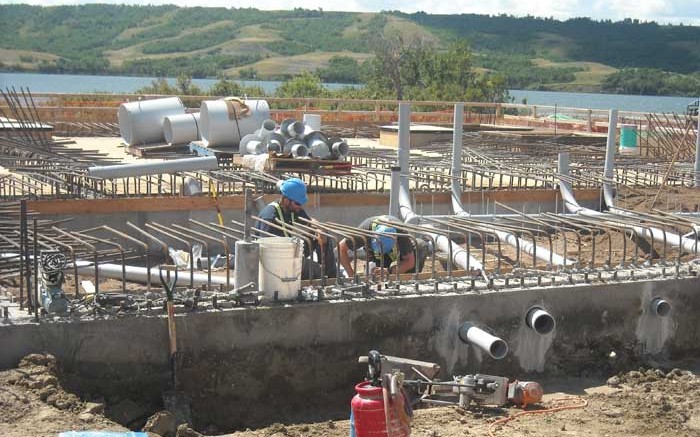 Construction workers at K+S AG's Legacy potash project in southern Saskatchewan. Source: K+S AG