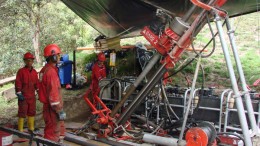 Drillers at Red Eagle Mining's Santa Rosa gold project in Colombia. Source: Red Eagle Mining