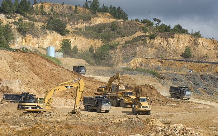 Construction at the Pueblo Viejo gold mine in the Dominican Republic. Source: Barrick Gold