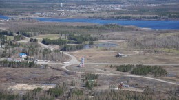 Looking down at Premier Gold Mines' Trans-Canada gold project in northwestern Ontario's Beardmore-Geraldton greenstone belt. Source: Premier Gold Mines