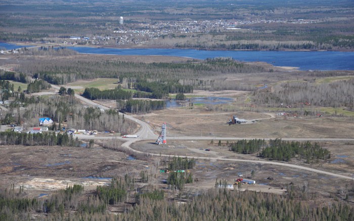 Looking down at Premier Gold Mines' Trans-Canada gold project in northwestern Ontario's Beardmore-Geraldton greenstone belt. Source: Premier Gold Mines