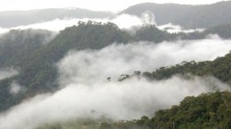 Low hanging clouds pass through Kinross Gold's  Fruta del Norte project in Ecuador. Source: Kinross Gold