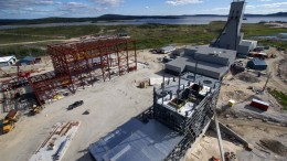 A shaft site under construction at Goldcorp's lonore gold project in Quebec. Source: Goldcorp