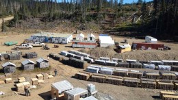The exploration camp at Gold Reach Resources' Ootsa gold project in northwest British Columbia. Source: Gold Reach Resources