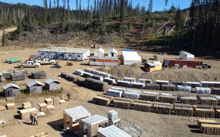 The exploration camp at Gold Reach Resources' Ootsa gold project in northwest British Columbia. Source: Gold Reach Resources