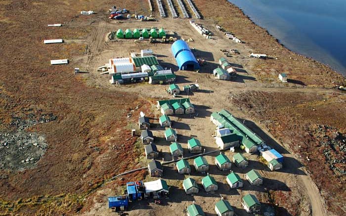 The exploration camp on the Goose Lake property, part of Sabina's Back River Project in Nunavut. Source: Sabina Gold & Silver