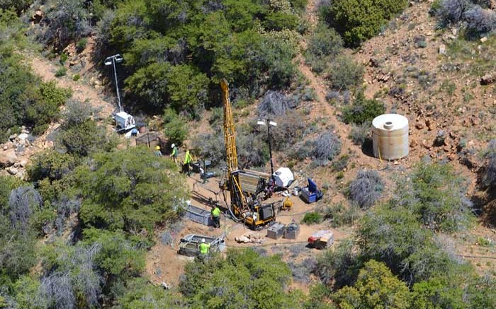 A drill rig at Eurasian Minerals' Copper Basin copper project in Arizona. Photo by Gwen Preston.