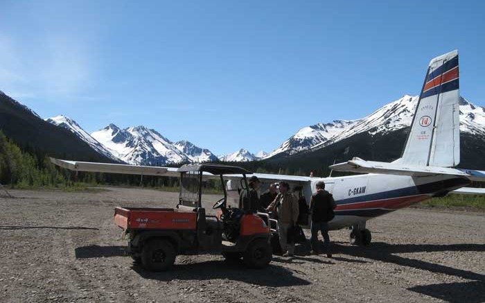 Arriving at Copper Fox Metals' Schaft Creek copper-gold-silver-moly project in northwest British Columbia. Source: Copper Fox Metals