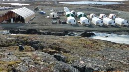 The camp at Oceanic's Ungava Bay iron project in the Nunavik Region of northern Quebec. Source: Oceanic Iron Ore