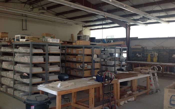 Inside the core shack at Paramount Gold and Silver's Sleeper gold-silver project in Nevada. Photo by Matt Keevil.