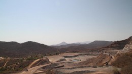 Looking northwest at the Samaniego pit at McEwen Mining's El Gallo 1 gold-silver mine in Sinaloa, Mexico. Source: McEwen Mining