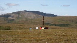 A drill rig at the Pebble copper-gold project in Alaska. Source: Northern Dynasty Minerals