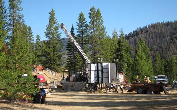 The drill site at Midas Gold's Yellow Pine deposit. Credit: Midas Gold.