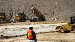 Leach-pad construction at Marlin Gold Mining's Trinidad gold project in Sinaloa, Mexico. Source: Marlin Gold