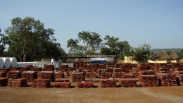 Core boxes stacked at Rockgate Capital's Falea uranium project in southern Mali. Source: Rockgate Capital