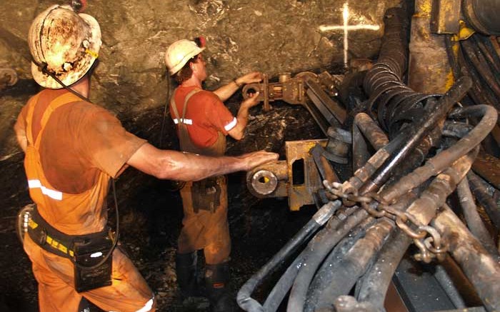 Workers tend to equipment at the Fosterville gold mine in Australia. Source: Crocodile Gold