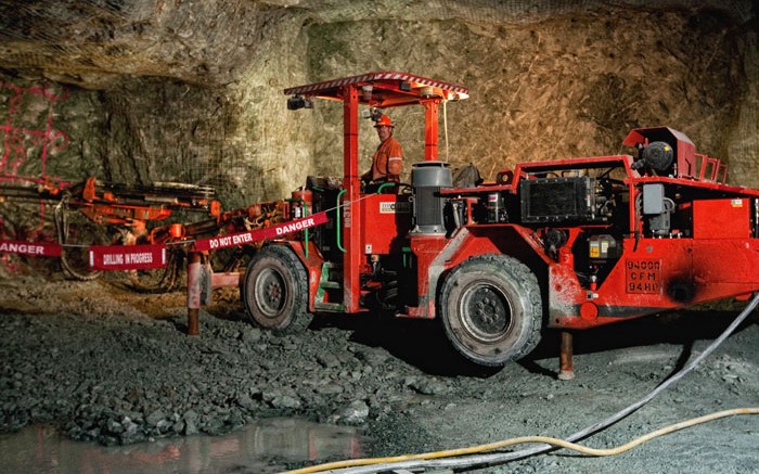 Underground mining equipment at the Black Fox gold mine in Ontario. Source: Brigus Gold