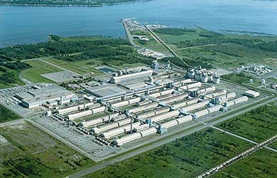 The Bécancour smelter in Bcancour, Quebec, co-owned by Alcoa and Rio Tinto. Source: Alcoa