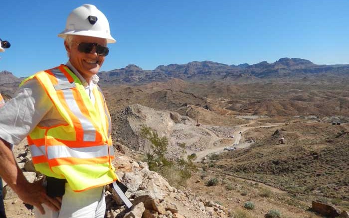 Northern Vertex Mining CEO Dick Whittington at the Moss gold-silver mine in northwestern Arizona. Credit: Northern Vertex Mining