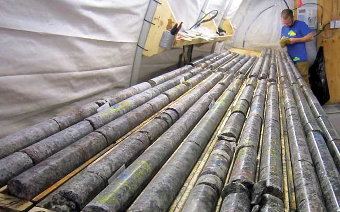 A worker studies drill core at Quest Rare Minerals' Strange Lake project in Quebec. Source: Quest Rare Minerals