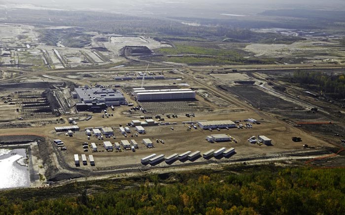 An aerial view of Suncor, Total E&P Canada and Teck's Fort Hills oilsands project near Fort McMurray, Alberta. Credit: Suncor