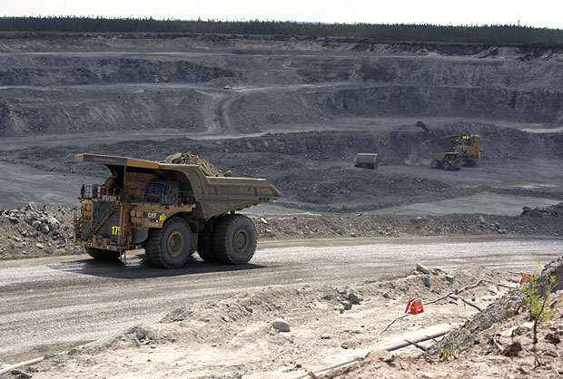 Trucks at the Detour Lake gold mine in northeastern Ontario. Credit: Detour Gold