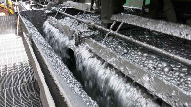 Flotation recovery cells processing material from Trevali Mining's Santander zinc mine. Credit: Trevali Mining