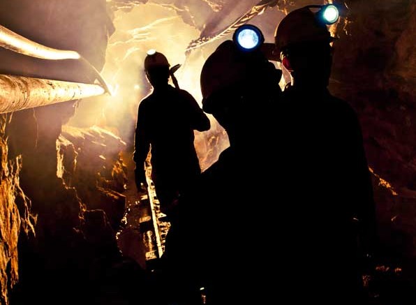 Miners underground at Continental Gold's Buritica project in Colombia. Credit: Continental Gold