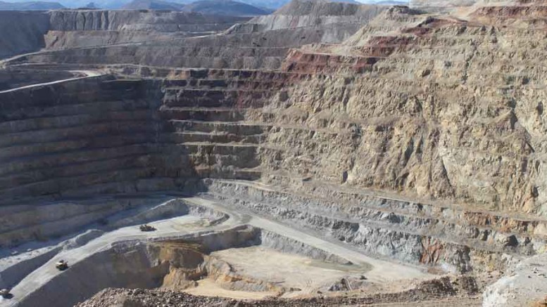 Capstone Mining's Pinto Valley copper-molybdenum mine in Arizona, 125 km east of Phoenix.  Credit: Capstone Mining