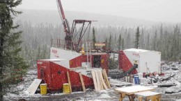 A drill rig at Champion Iron Mines' Fire Lake North iron-ore project in northeastern Quebec. Credit: Champion Iron Mines