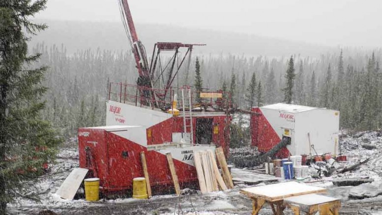 A drill rig at Champion Iron Mines' Fire Lake North iron-ore project in northeastern Quebec. Credit: Champion Iron Mines