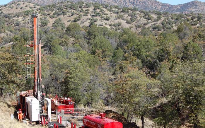 A drill rig at Wildcat Silver's flagship Hermosa polymetallic project southeast of Tuscon, Arizona. Credit: Wildcat Silver