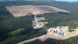 An aerial view of New Gold's Blackwater gold project in British Columbia. Credit: New Gold