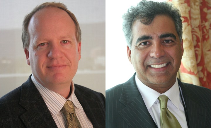 Fission Uranium's president and COO Ross McElroy, and chairman and CEO Dev Randhawa.