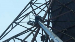 Hoist construction at Kirkland Lake Gold's Macassa project in 2010. Credit:  Kirkland Lake Gold