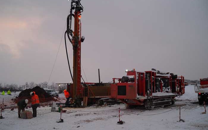 Drillers at Reservoir Minerals and Freeport-McMoRan Copper & Gold's Timok copper porphyry project in Serbia. Credit: Reservoir Minerals