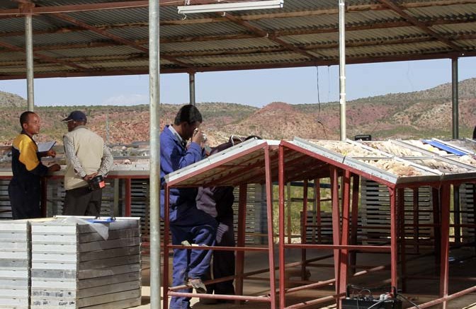 The core handling facility at Sunridge Gold's Asmara project in Eritrea. Credit:  Sunridge Gold