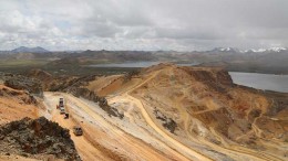 The Susan and Diana pits at Mineral IRL's Corihuarmi gold mine in the Andes of central Peru. Credit: Minera IRL